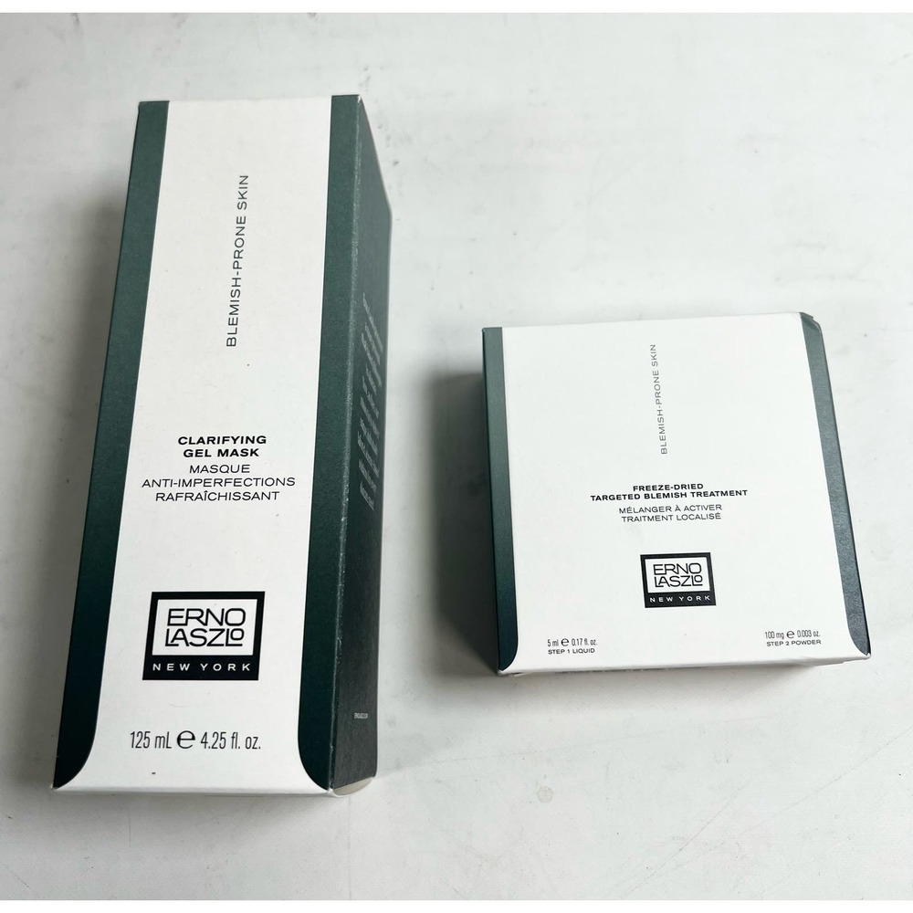 NIB ERNO LASZLO Clarifying Gel Mask 125ml & Freeze Dried Blemish Treatment